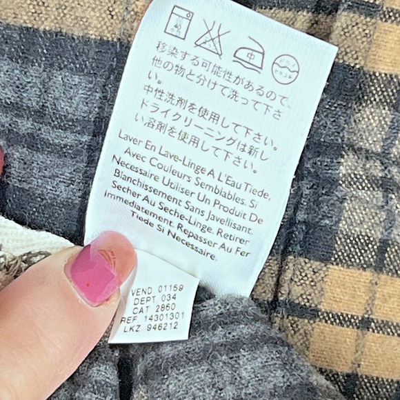 Eddie Bauer Mens Flannel Shirt Sz Medium Multicolor Plaid Heavy Cotton Button Up - Picture 7 of 11